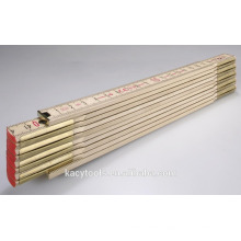 200cm wooden folding ruler with logo printing